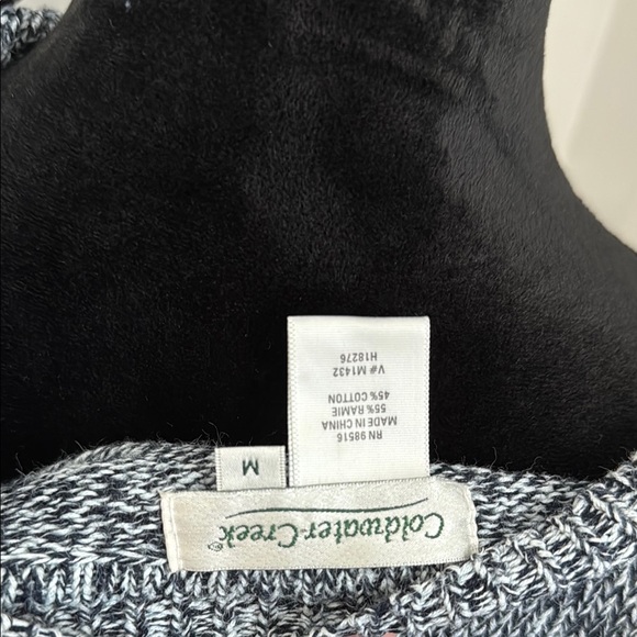 COPY - Coldwater Creek Gray and Blue Cardigan Sweater - Picture 4 of 4